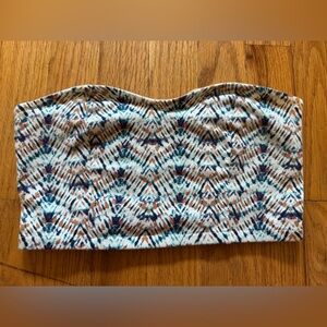 Patterned Strapless Top - S